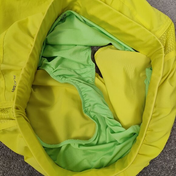Reebok Women's Athletic Shorts Size XL Neon Yellow Running Gym Gorpcore Sporty - Picture 6 of 9